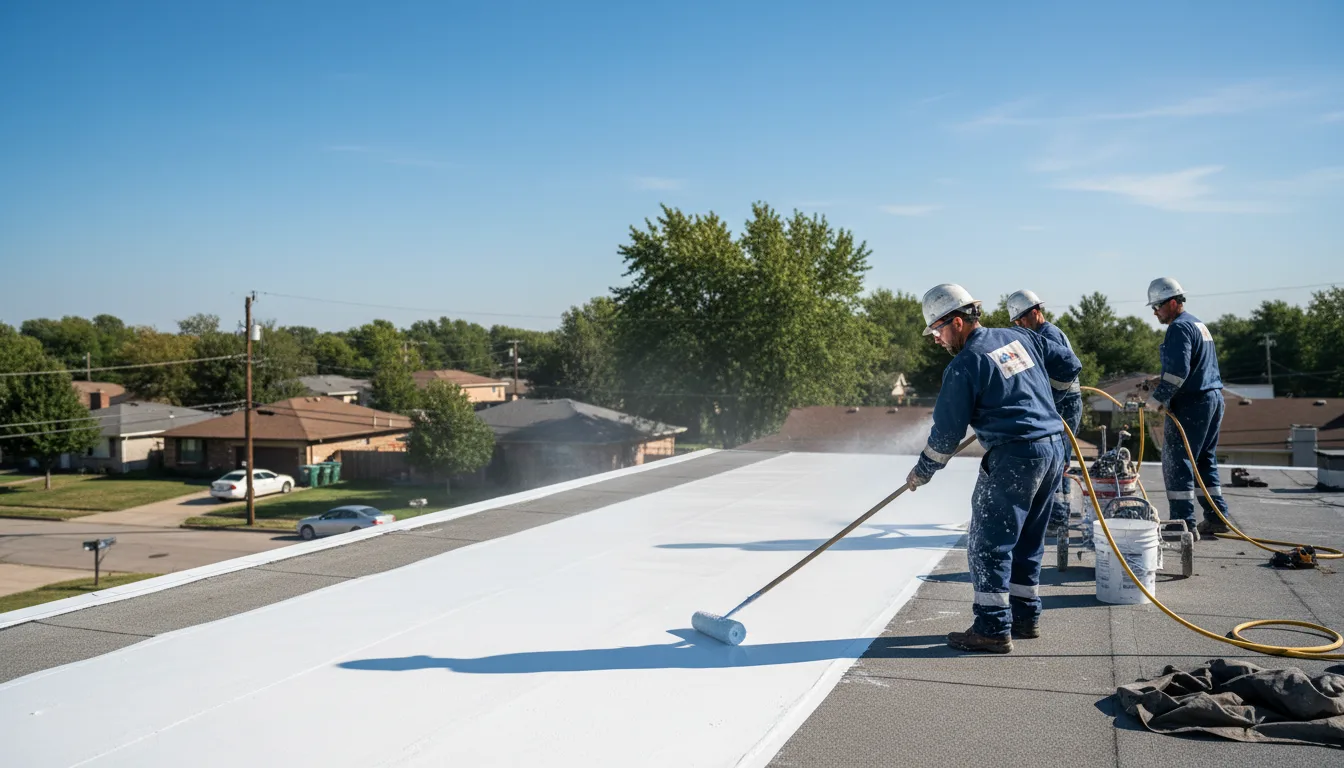 Commercial roof coating in Rome City, IN near me